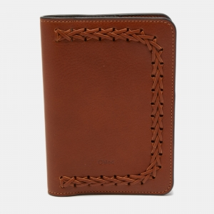 Chloe Brown Leather Passport Holder