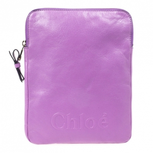 Chloe Purple Leather Ipad Cover