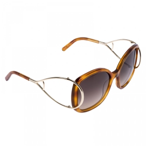 Chloé Blonde Havana / Grey Gradient CE702/S Butterfly Sunglasses