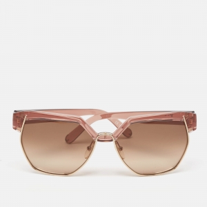 Chloe Brown Gradient CE665S Dafne Geometric Sunglasses