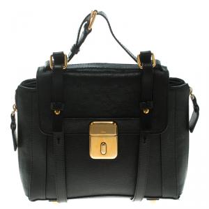 Pre Owned Chloe Black Leather Crossbody Bag