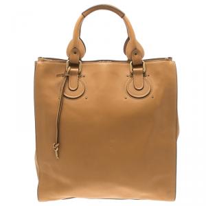 Pre Owned Chloe Tan Leather Pure Paddington Tote