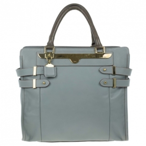 مملوكة مسبقًا Chloe Grey Leather Tote
