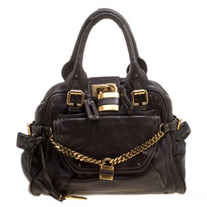 Pre Owned Chloe Brown Leather Paddington Satchel 