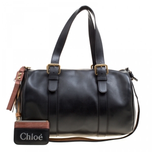 Pre Owned Chloe Black Leather Sam Bowler Bag
