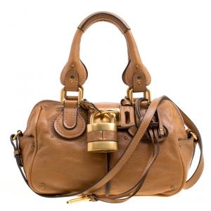 Pre Owned Chloe Brown Leather Paddington Shoulder Bag
