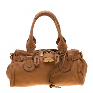 Pre Owned Chloe Brown Leather Medium Paddington Satchel