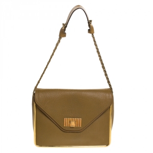 Pre Owned Chloe Beige Leather Medium Sally Shoulder Bag
