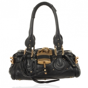 Pre Owned Chloe Black Mini Paddington Bag