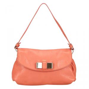 Pre Owned Chloe Pink Leather Lily Shoulder Bag