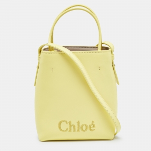 Chloe Yellow Leather Micro Sense Tote