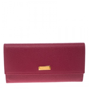 Chopard Red Leather Miss Happy Continental Wallet 