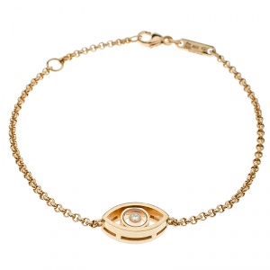 Chopard Good Luck Charm Diamond 18k Rose Gold Bracelet