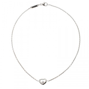 Chopard Happy Diamonds 18K White Gold Ankle Bracelet 