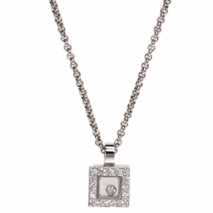 Chopard Happy Diamonds Icons 18K White Gold and Diamonds Pendant