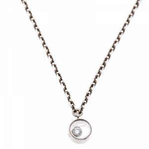 Chopard Happy Diamond Icons 18k White Gold Pendant Necklace