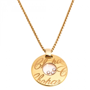 Chopard Chopardissimo Diamond 18K Rose Gold Pendant Necklace
