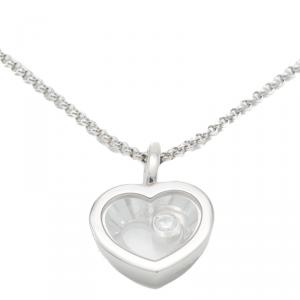 Chopard White Gold Happy Diamond Icon Necklace