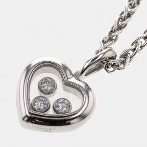 Chopard Happy Diamonds Icon 18K White Gold Diamond Necklace