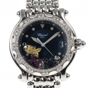 Chopard Navy Gold & Steel Happy Sport Fish Women's Wristwatch 38MM