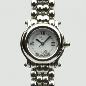 Chopard Happy Sport Stainless Steel and Diamonds Ladies Wristwatch