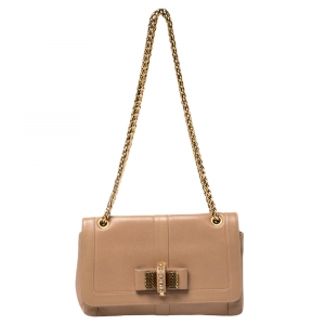 Christian Louboutin Beige Leather Sweet Charity Shoulder Bag