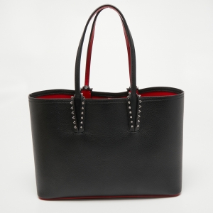 Christian Louboutin Black Leather Cabata Tote