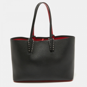 Christian Louboutin Black Leather Small Cabata Tote