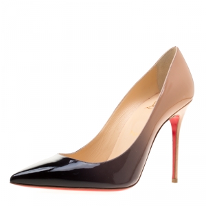 مملوكة مسبقًا Christian Louboutin Two Tone Patent Leather So Kate Pointed Toe Pumps Size 39