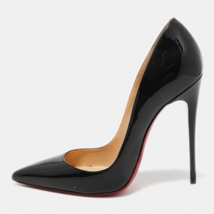 Christian Louboutin Black Patent Leather So Kate Pumps Size 36.5