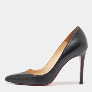 Christian Louboutin Black Leather Pigalle Pumps Size 37