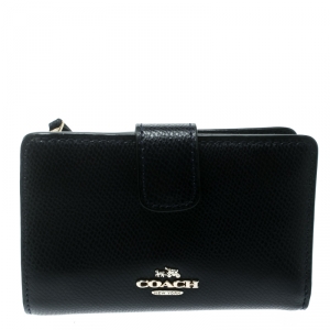 Coach Blue Leather Compact Wallet