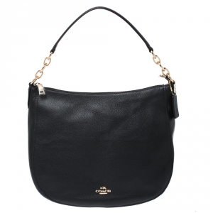 Coach Black Leather Chelsea 32 Hobo
