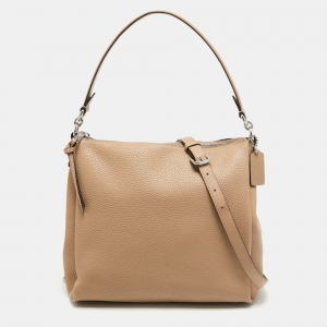 Coach Beige Leather Shay Shoulder Bag