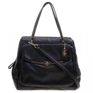 Coach Black Leather Shoulder Bag
