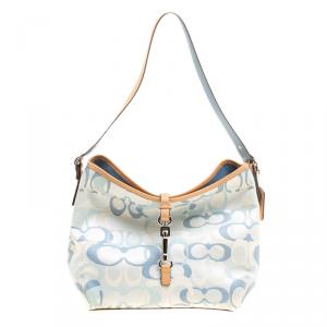 Coach Multicolor Signature Canvas Shoulder Bag