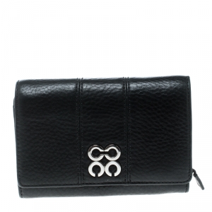 Coach Black Leather Logo Wallet