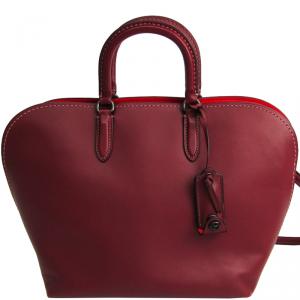 Coach Bordeaux Leather Dakotah Satchel Bag