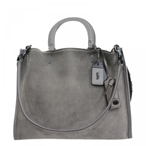 Coach Grey Leather Rogue Satchel