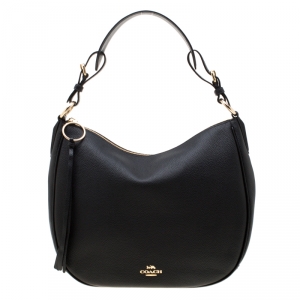 Coach Black Leather Sutton Hobo