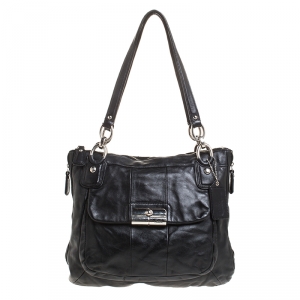 Coach Black Leather Kristin Shoulder Bag