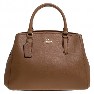 Coach Brown Leather Carryall Satchel