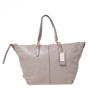 Coach Beige Leather Small Madison Kelsey Satchel