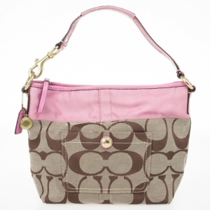 Pre Owned Coach Signature Monogram Hobo Bag