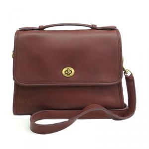 Coach Brown Leather Flap Bag