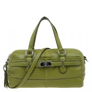 Coach Green Leather Chelsea Satchel