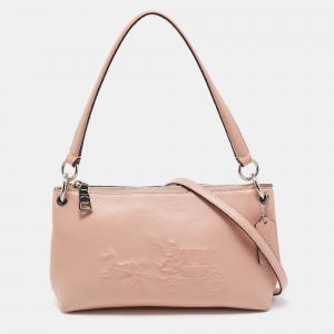 Coach Pink Leather Charley Crossbody Bag