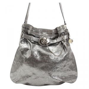 Coach Metallic Leather Shoulder Bag