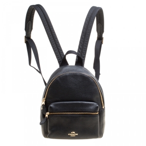 Coach Black Leather Mini Charlie Backpack