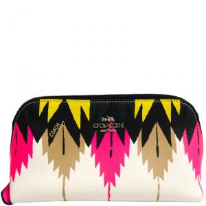 Coach Multicolor Leather Cosmetic Pouch